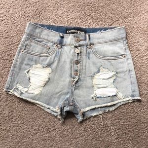 Express high rise shorts